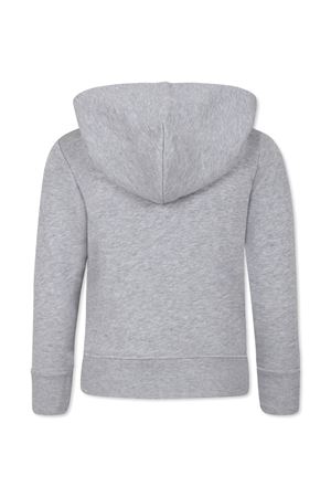 Light grey logo-print hoodie GUCCI KIDS | 771624XJGZD1151